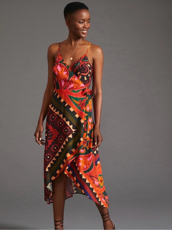 FARM Rio Dresses & Skirts - NWT FARM Rio Hanky Wrap Midi Dress